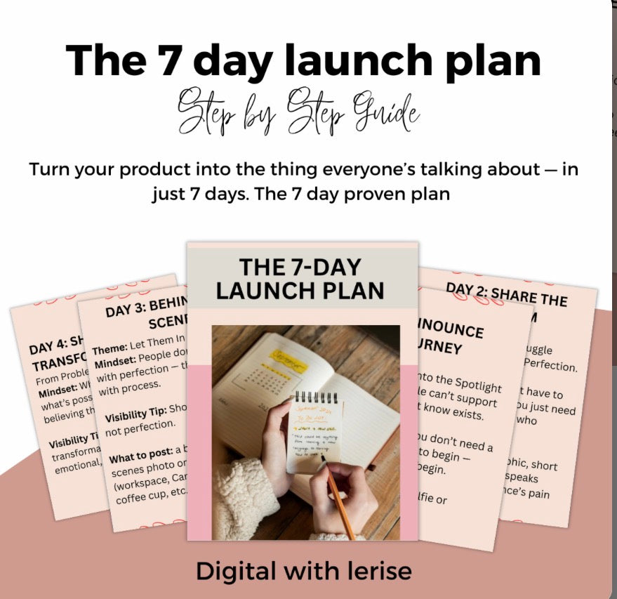 The 7 Day Launch Plan